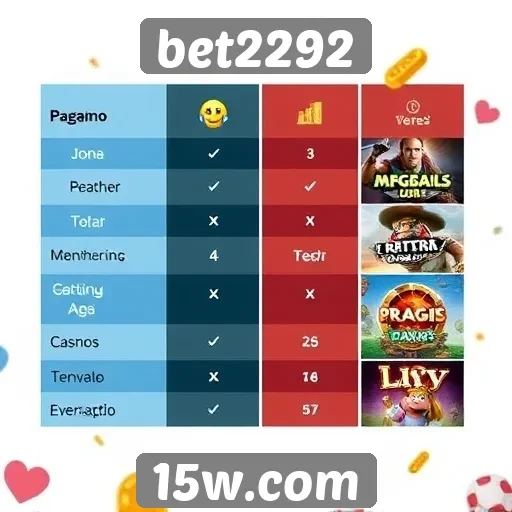 Comparação entre jogos populares no bet2292